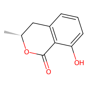 Structure of (-)-mellein