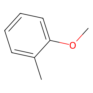 Structure of o-methyl anisole