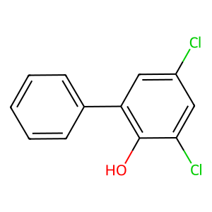Structure of o-phenylphenold