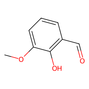 Structure of o-vanillin
