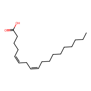 Structure of octadecadienoic acid isomer (24-l, 17s)