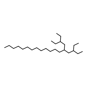 Structure of octadecane,3-ethyl-5-(2-ethylbutyl)-