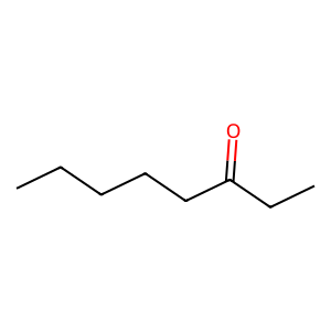 Structure of octan-3-one