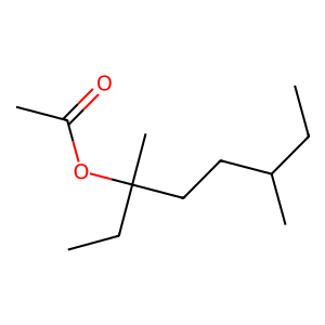 Structure of octyl acetated