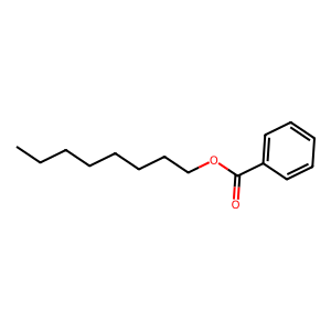 Structure of octyl benzoate