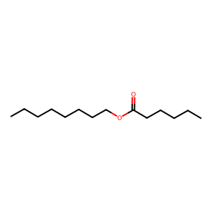 Structure of octyl hexanoate