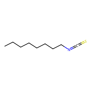 Structure of octyl isothiocyanate