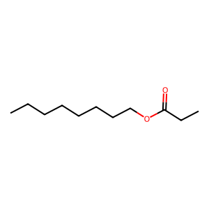 Structure of octyl propionate