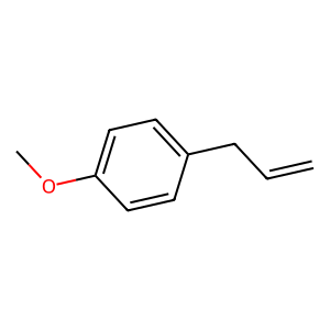 Structure of p-allylanisole