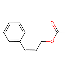 Structure of (z)-cinnamyl acetate