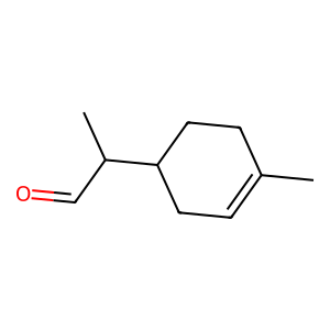 Structure of p-menth-1-en-9-al