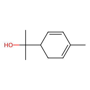 Structure of p-mentha-1,5-dien-8-ol