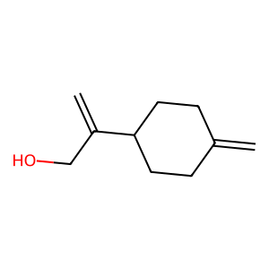 Structure of p-mentha-e-2,8(9)-dien-1-ol