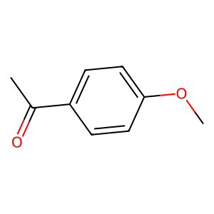 Structure of p-methoxy acetophenone