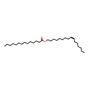 Structure of palmitoleyl myristate