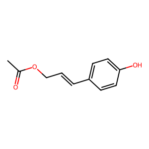 Structure of para-coumaryl acetate