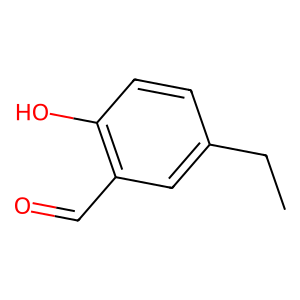 Structure of para-hydroxy benzaldehyde acetate