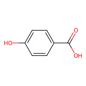 Structure of para-hydroxybenzoic acid