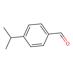 Structure of para-isopropyl benzaldehyde