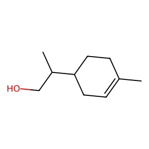 Structure of para-menth-1-ene-9-ol
