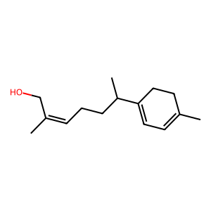Structure of (z)-gamma-curcumen-12-ol