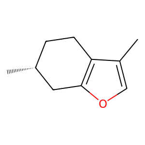 Structure of para-menthofuran-2-ene-1,4-diol