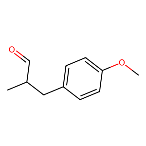 Structure of para-methoxy thymol