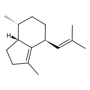 Structure of (-)-valerena-4,7(11)-diene