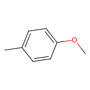 Structure of para-methyl anisole