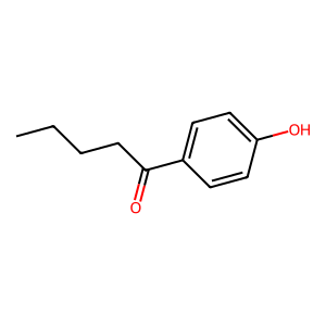 Structure of para-valerylphenol