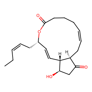 Structure of pentadecandelta-15-lactone