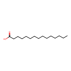 Structure of pentadecanoic acid