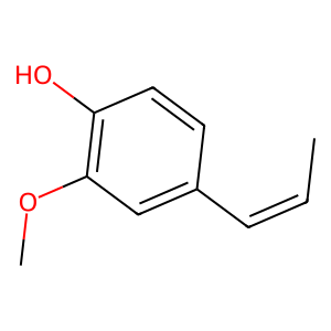 Structure of (z)-isoeugenol
