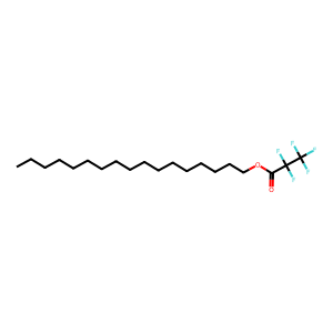 Structure of pentafluoropropionic acid, heptadecyl ester