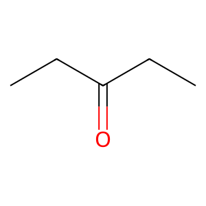 Structure of pentan-3-one