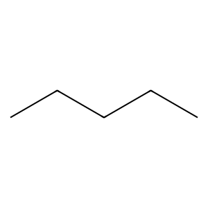 Structure of pentane