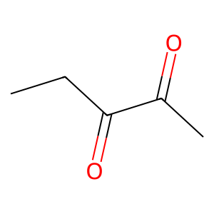 Structure of pentane-2,3-dione