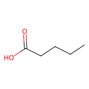 Structure of pentanoic acid