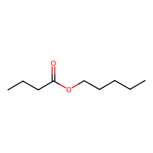 Structure of pentyl butyrate