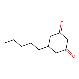 Structure of pentyl cyclohexalpha-l,3-diene