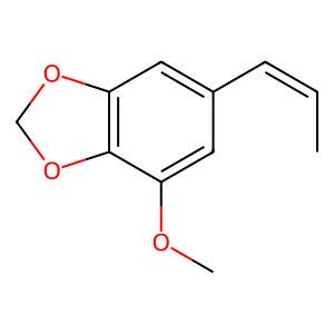 Structure of (z)-isomyristicin