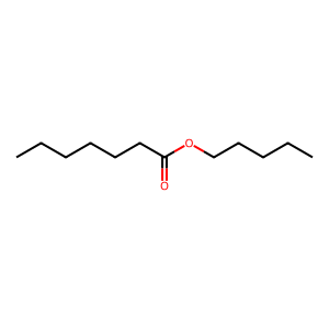Structure of pentyl iso butanoate