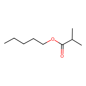 Structure of pentyl isobutyrate