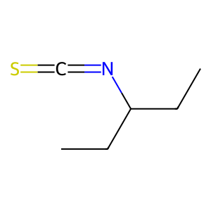 Structure of pentyl isothiocynate