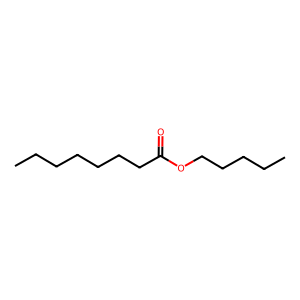 Structure of pentyl octanoate