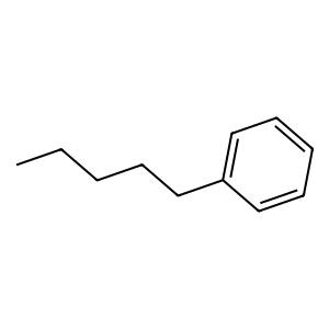 Structure of pentylbenzene
