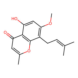 Structure of peucenin-7-methyl ether