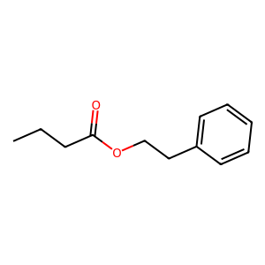 Structure of phenethyl butyrate
