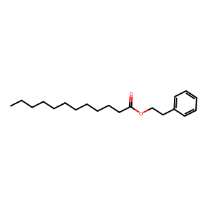 Structure of phenethyl dodecanoate