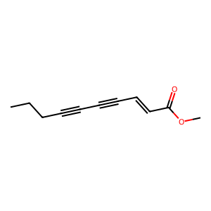 Structure of (z)-lachnophyllum ester